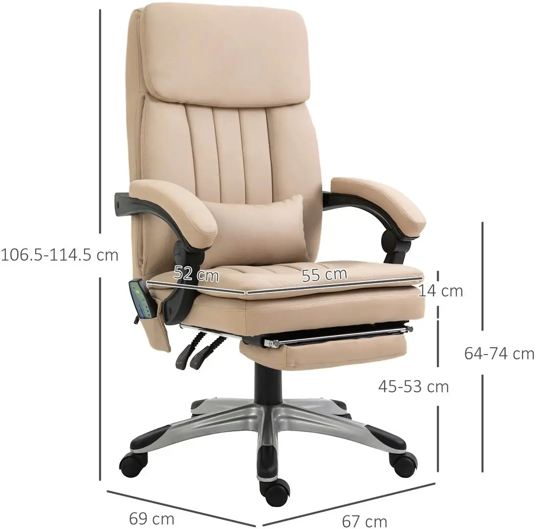 Fotoliu Vinsetto 921-341V91 67x69x114 cm (Beige)