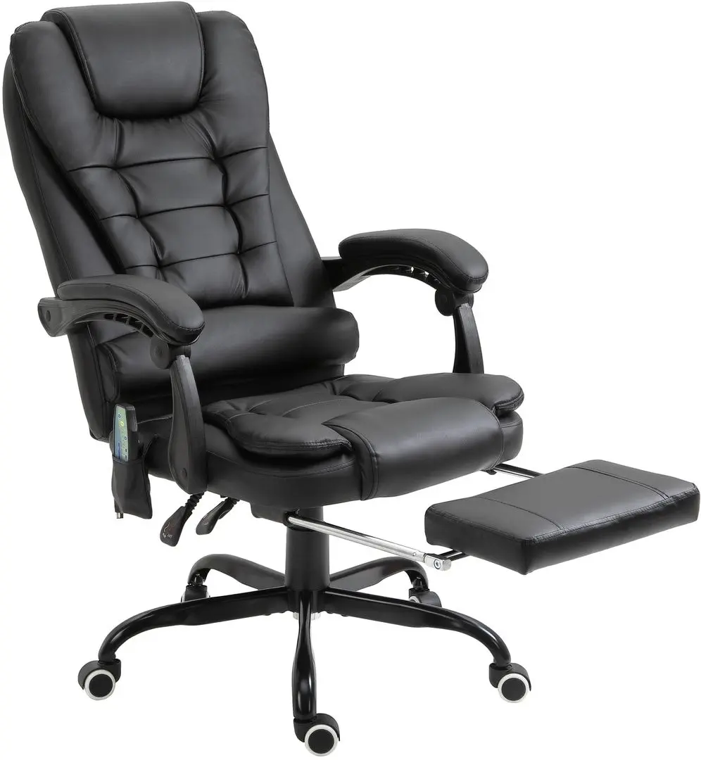 Кресло Vinsetto 921-342V91BK 67x79x121 cm (Black) - 5