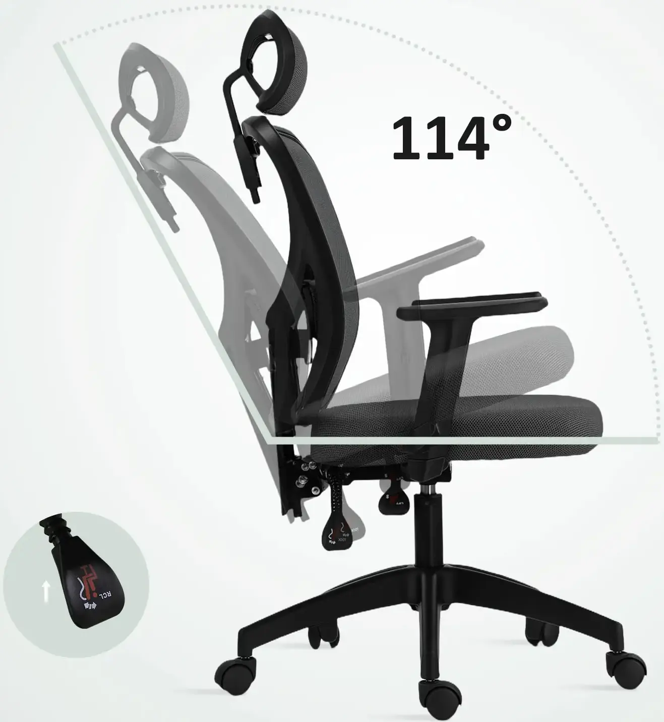 Fotoliu Vinsetto 921-404V01CG (Dark Grey) - 5