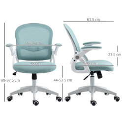 Кресло Vinsetto 921-511V01BU (Turquoise/White) Thumb