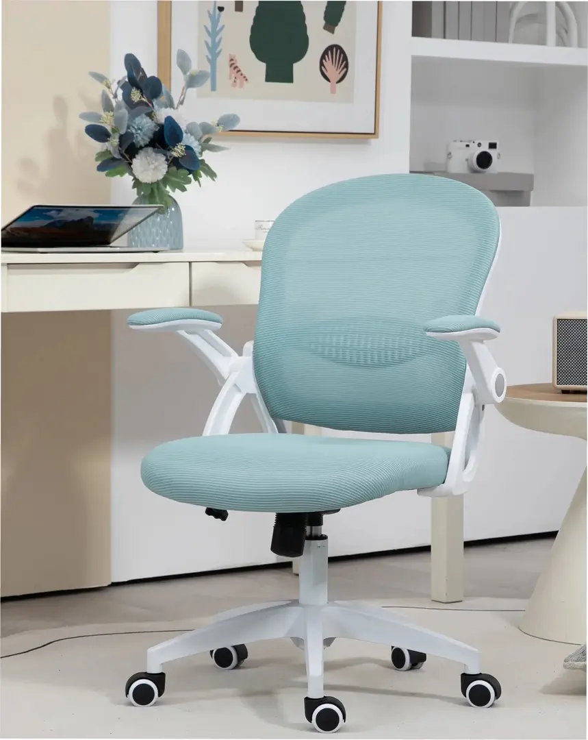 Кресло Vinsetto 921-511V01BU (Turquoise/White)