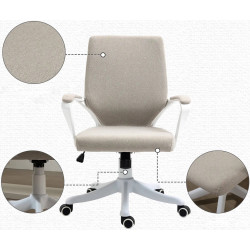 Fotoliu Vinsetto 921-536BG (Beige/White) Thumb