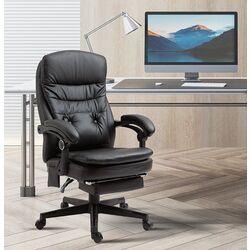 Fotoliu Vinsetto 921-592BK 64x69x115 cm (Black)