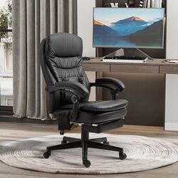 Fotoliu Vinsetto 921-592BK 64x69x115 cm (Black) Thumb