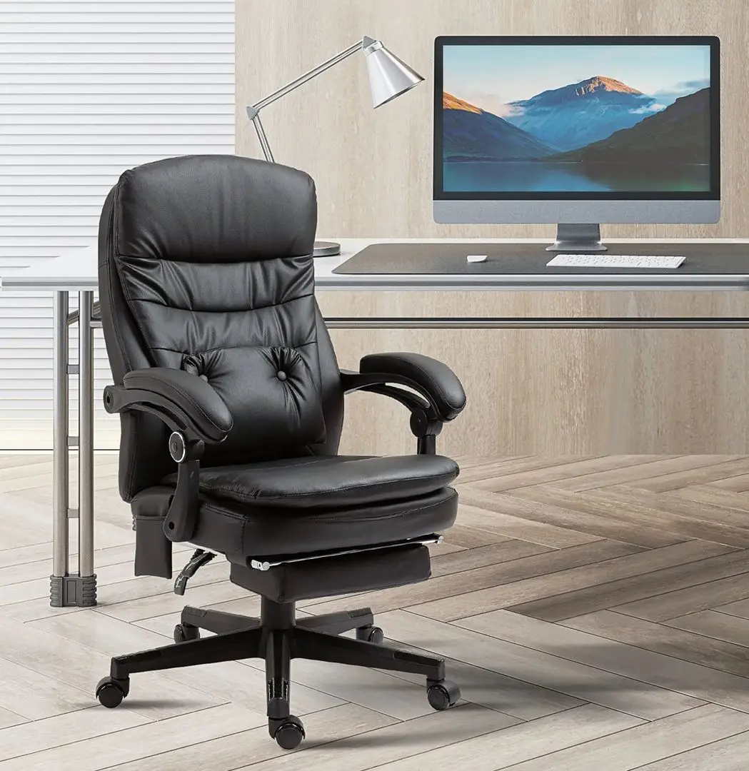 Fotoliu Vinsetto 921-592BK 64x69x115 cm (Black)