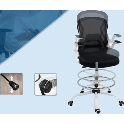 Fotoliu Vinsetto 921-628V00BK (Black/White) Thumb