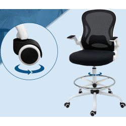 Fotoliu Vinsetto 921-628V00BK (Black/White) Thumb