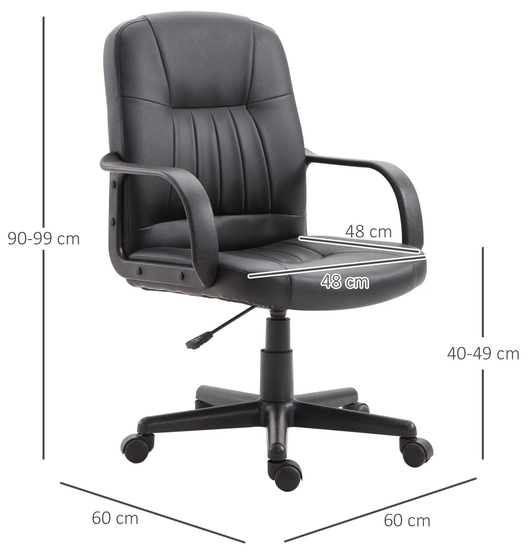 Офисное кресло Vinsetto 921-114 (Black) - 3