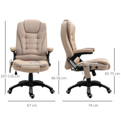 Офисное кресло Vinsetto 921-171V90BN (Beige) Thumb