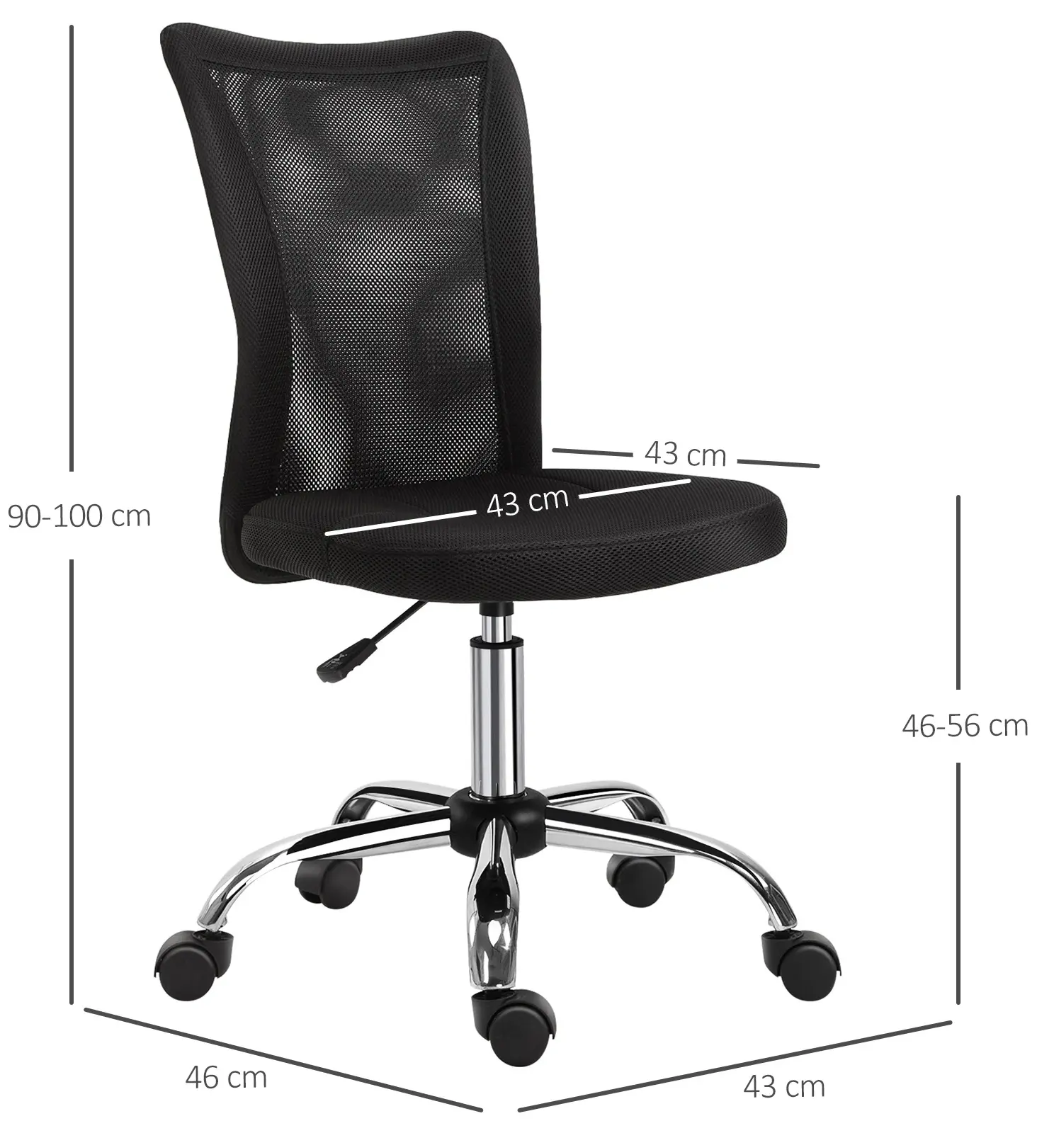 Fotoliu de birou Vinsetto 921-226BK (Black) - 5