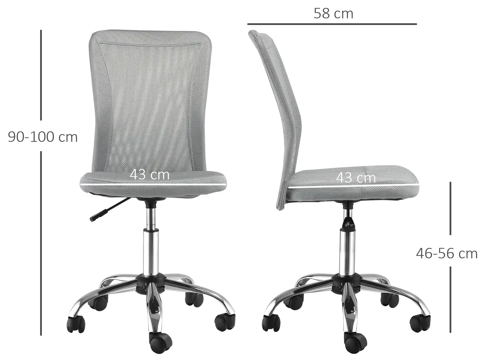 Fotoliu de birou Vinsetto 921-226GY (Grey) - 4