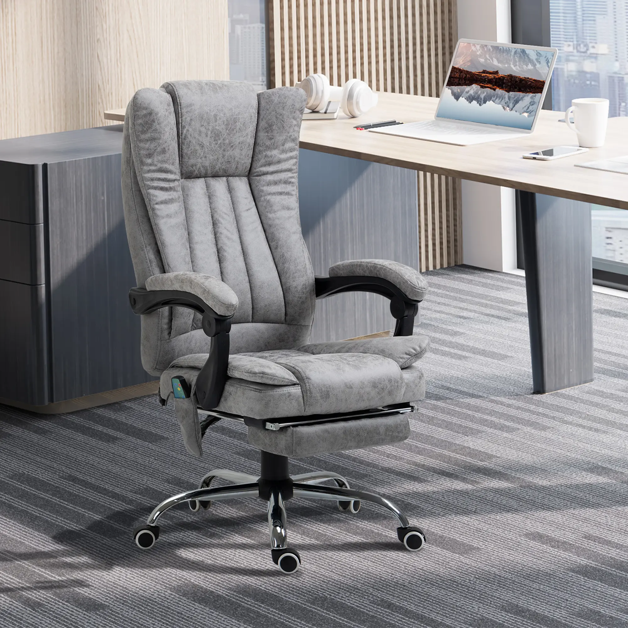 Офисное кресло Vinsetto 921-246V90 (Grey) - 7