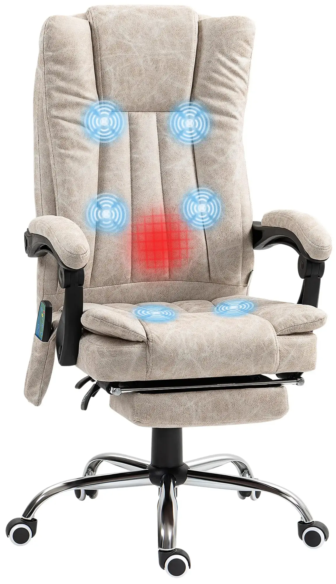 Офисное кресло Vinsetto 921-246V91CW (Cream) - 4