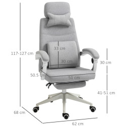 Fotoliu de birou Vinsetto 921-253 (Grey) Thumb