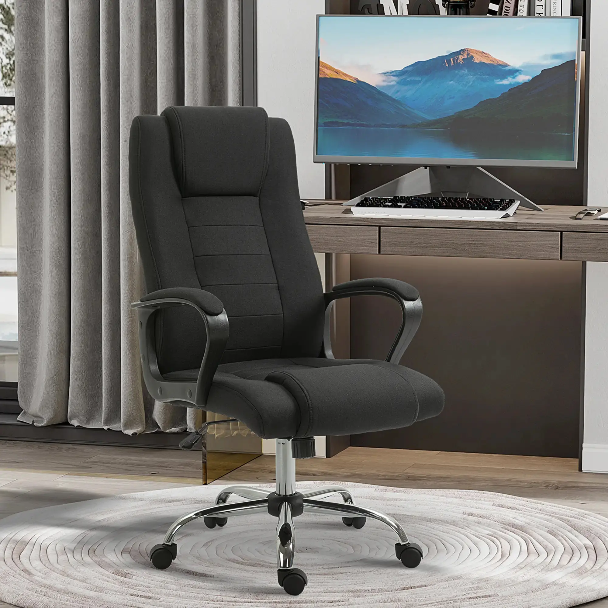 Fotoliu de birou Vinsetto 921-265BK (Black) - 8