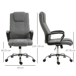 Офисное кресло Vinsetto 921-265CG (Grey) Thumb