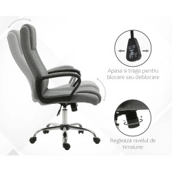 Офисное кресло Vinsetto 921-265CG (Grey) Thumb