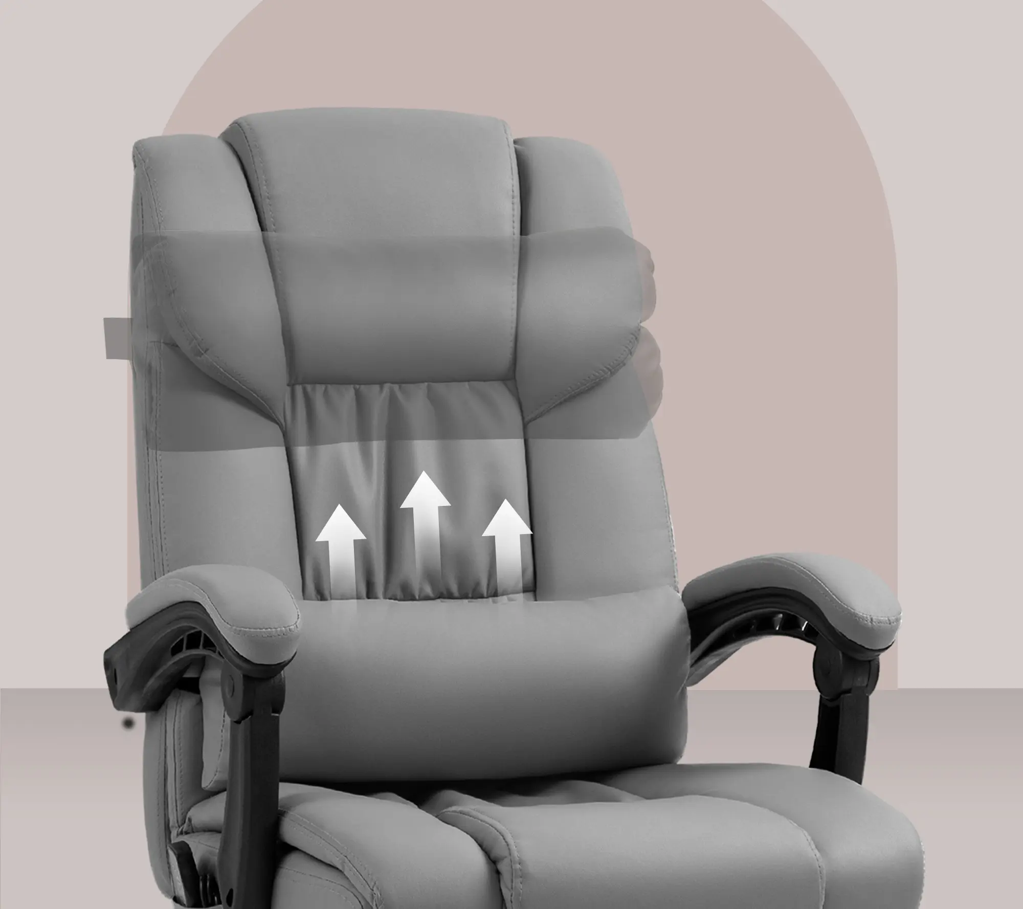 Fotoliu de birou Vinsetto 921-275V90GY (Grey) - 6