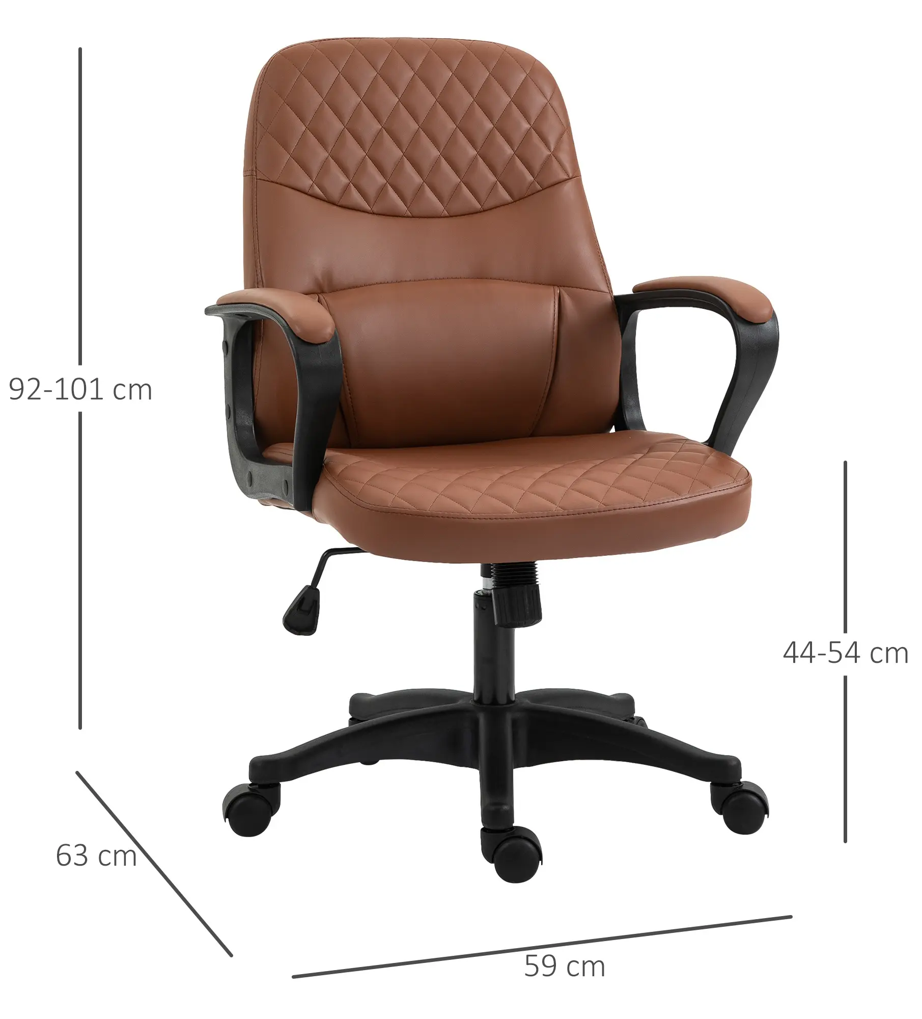 Офисное кресло Vinsetto 921-325BN (Brown) - 4