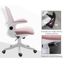 Офисное кресло Vinsetto 921-330PK (Pink/White) Thumb