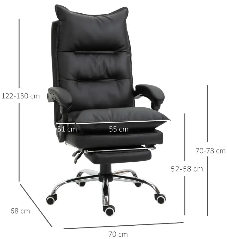 Офисное кресло Vinsetto 921-335BK (Black) - 7