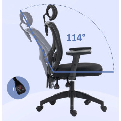 Fotoliu de birou Vinsetto 921-404V01BK (Black) Thumb