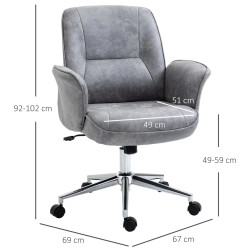 Офисное кресло Vinsetto 921-456LG (Light Grey) Thumb