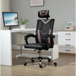 Fotoliu de birou Vinsetto 921-469PK (Black/Pink)