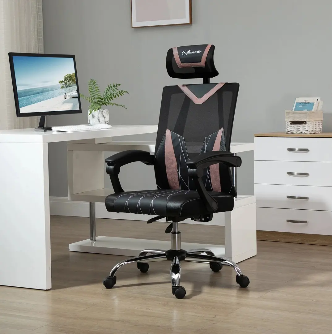 Офисное кресло Vinsetto 921-469PK (Black/Pink)