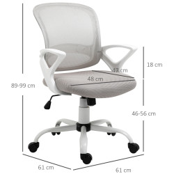 Fotoliu de birou Vinsetto 921-528GY (Grey) Thumb