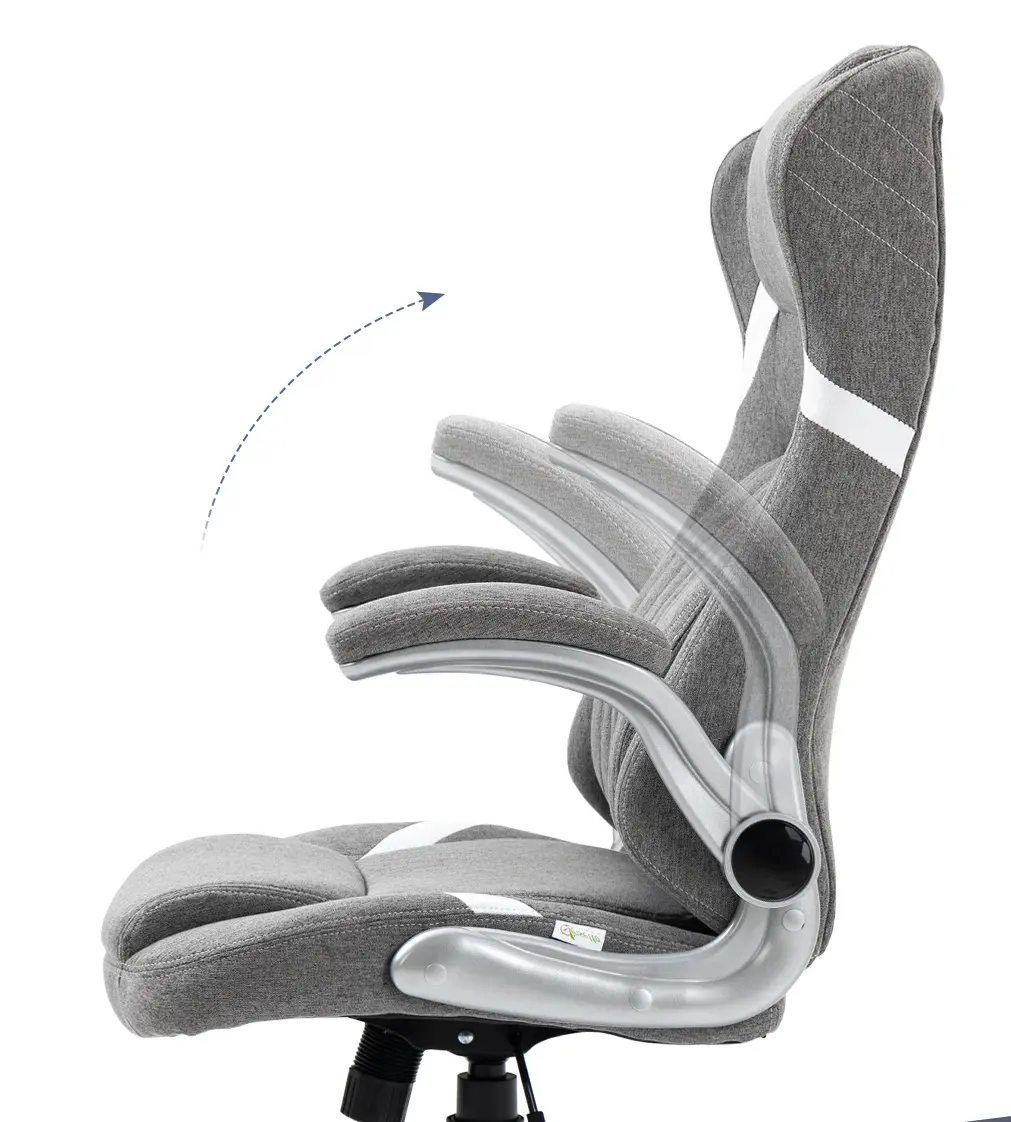 Fotoliu de birou Vinsetto 921-624V00GY (Grey) - 4
