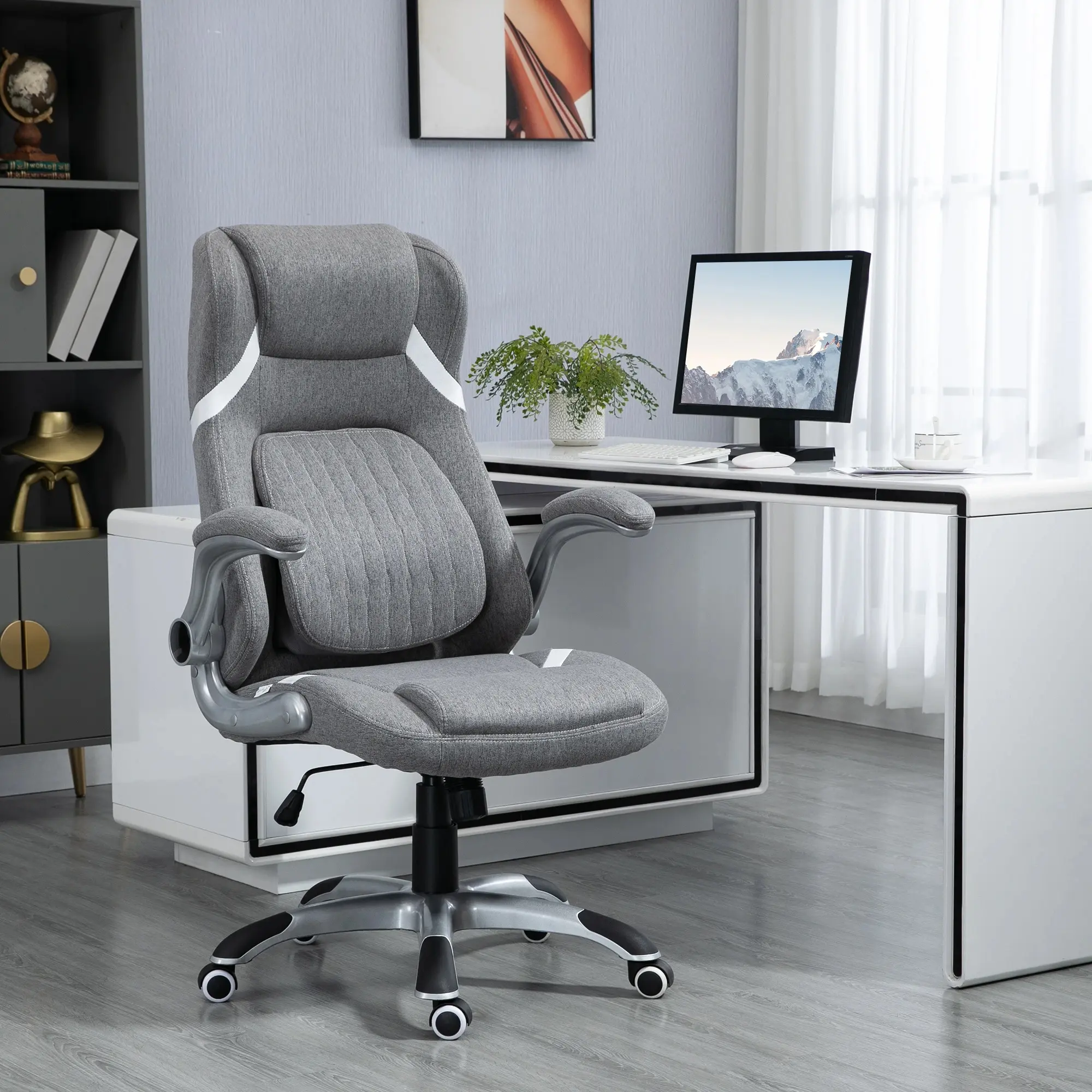 Fotoliu de birou Vinsetto 921-624V00GY (Grey) - 6
