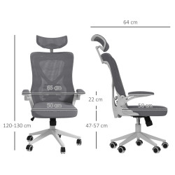 Офисное кресло Vinsetto 921-654V01CG (Grey) Thumb