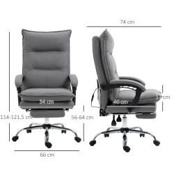 Офисное кресло Vinsetto 921-661V90GY (Grey) Thumb