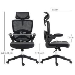 Офисное кресло Vinsetto 921-680V00BK (Black) Thumb