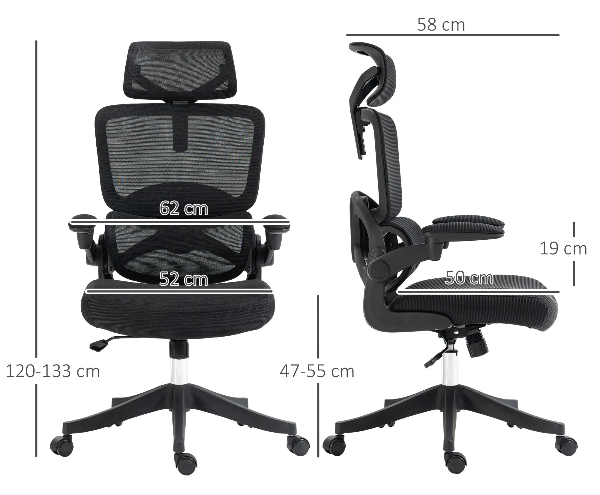 Офисное кресло Vinsetto 921-680V00BK (Black) - 3