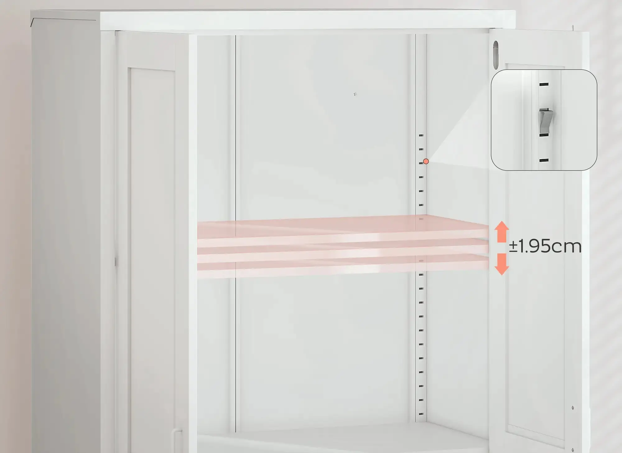 Офисный шкаф Homcom 924-122V00WT (White) - 5