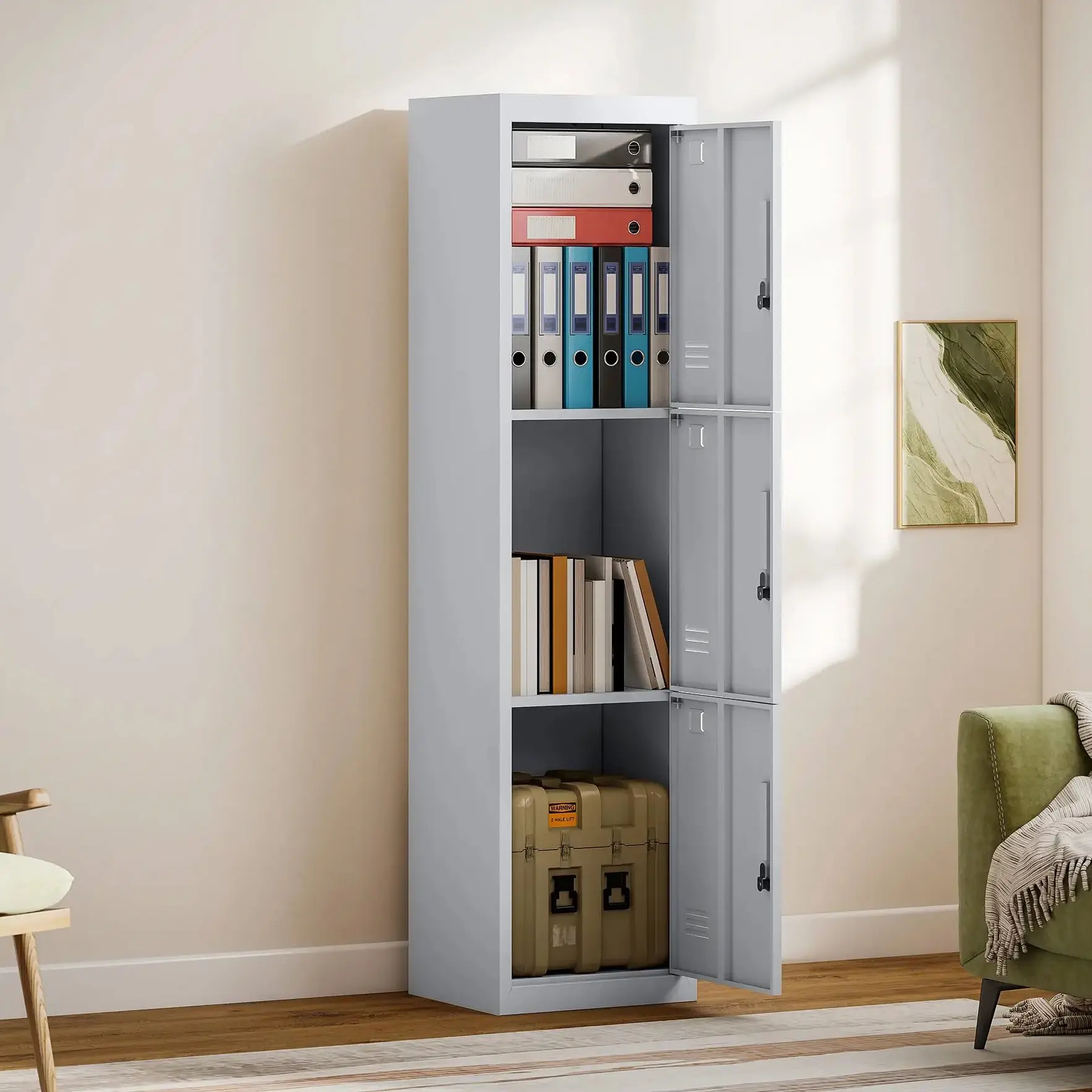 Пенал Homcom 924-118V00CW (Light Gray) - 4