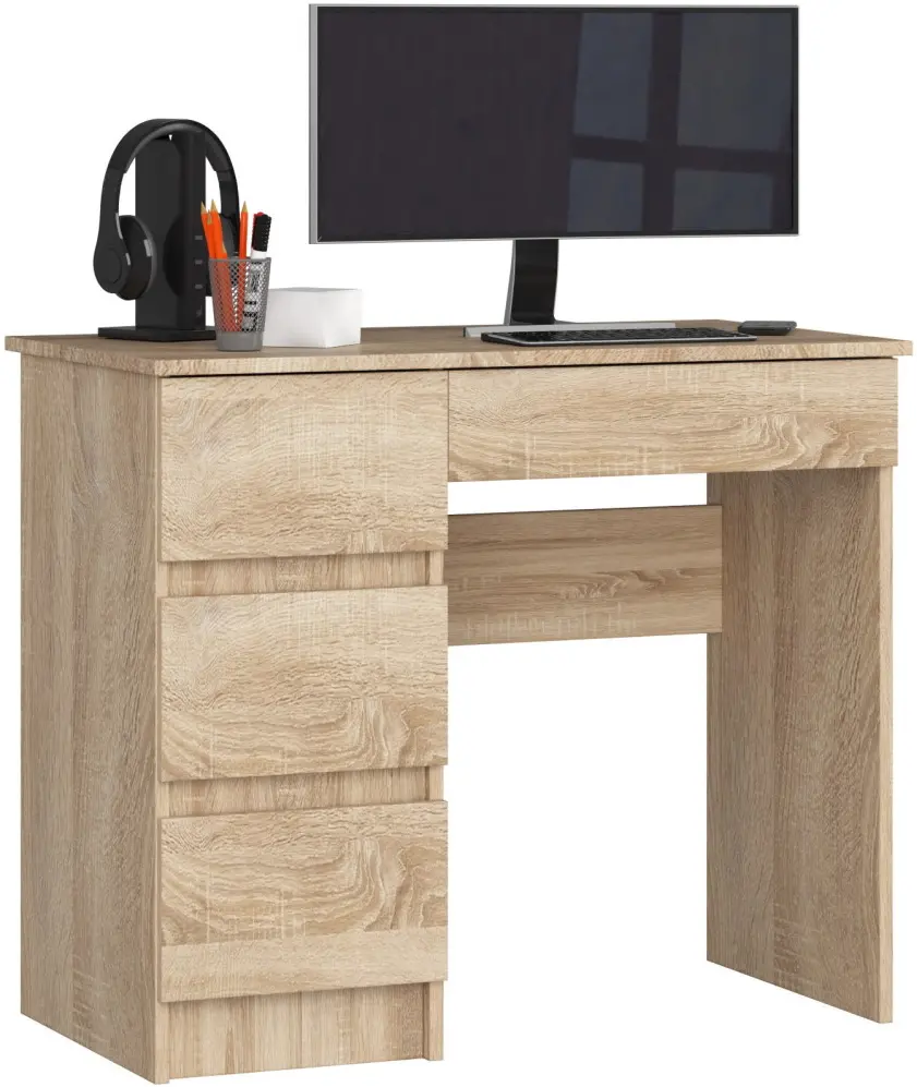 Письменный стол Akord A-7 CLP PK 90cm Left (Sonoma Oak) - 2