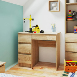 Письменный стол Akord A-7 CLP PK 90cm Left (Sonoma Oak)