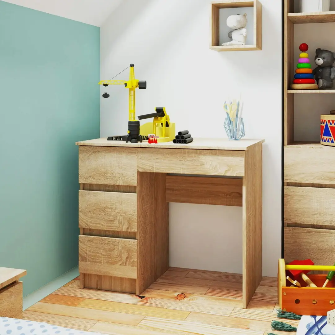 Письменный стол Akord A-7 CLP PK 90cm Left (Sonoma Oak)