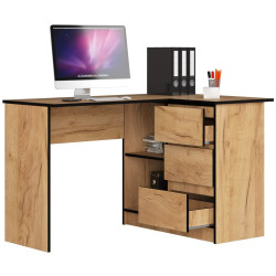 Masa de birou Akord B16 124cm Right (Craft Oak) Thumb