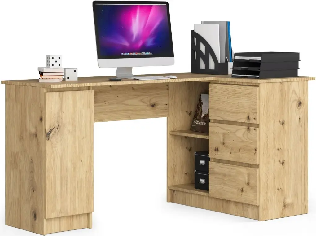 Письменный стол Akord B20 155cm PK Right (Artisan Oak) - 2