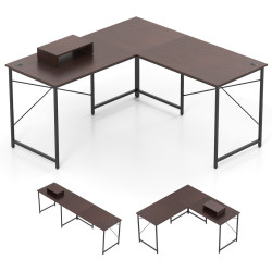 Модульный письменный стол Costway CB10791ZS (Brown) Thumb