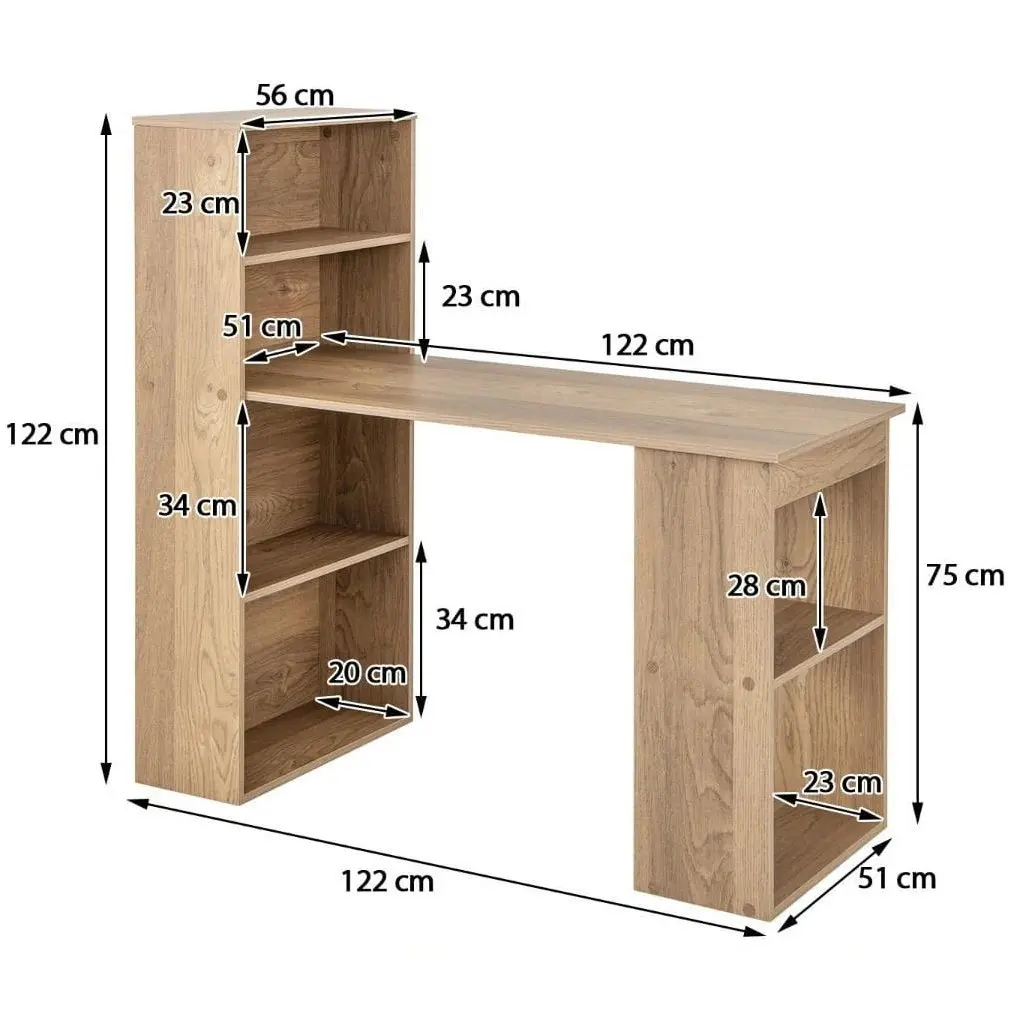 Письменный стол Costway CB10301NA (Natural) - 3