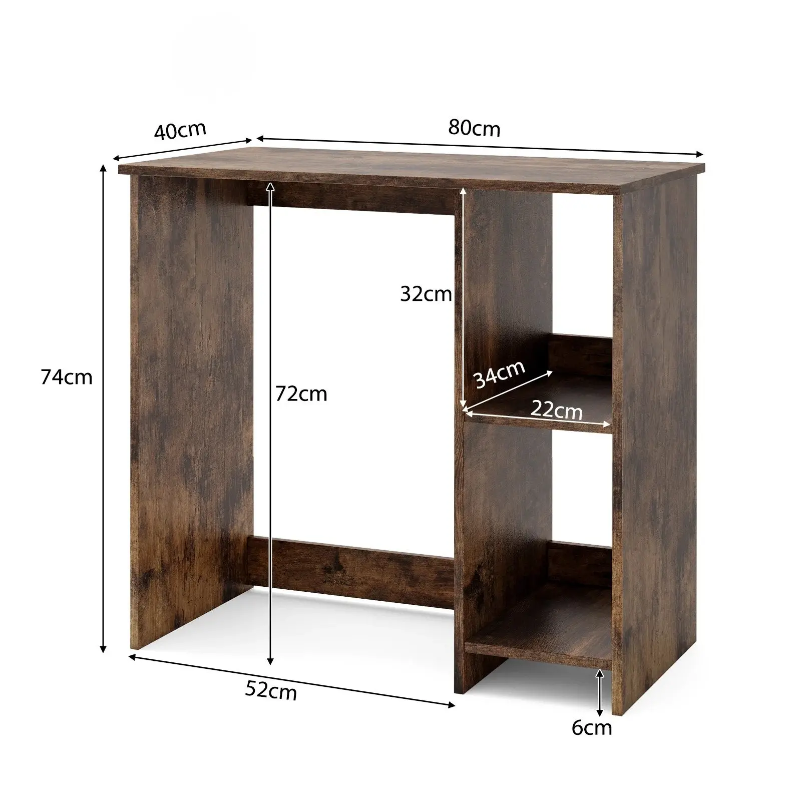 Письменный стол Costway CB10516CF (Brown) - 3