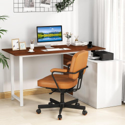 Письменный стол Costway CB10721DE-BN+ (Brown/White) Thumb