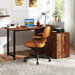 Письменный стол Costway CB10721DE-CF+ (Brown) Thumb