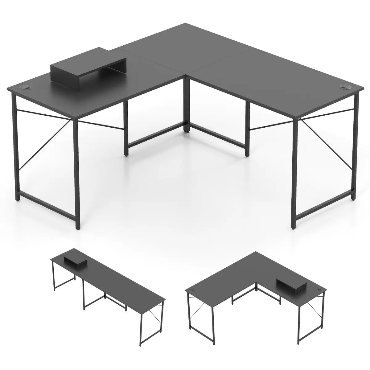 Письменный стол Costway CB10791GR (Grey) - 2
