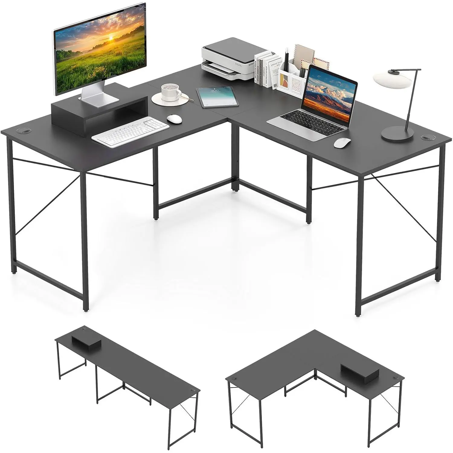 Письменный стол Costway CB10791GR (Grey) - 3
